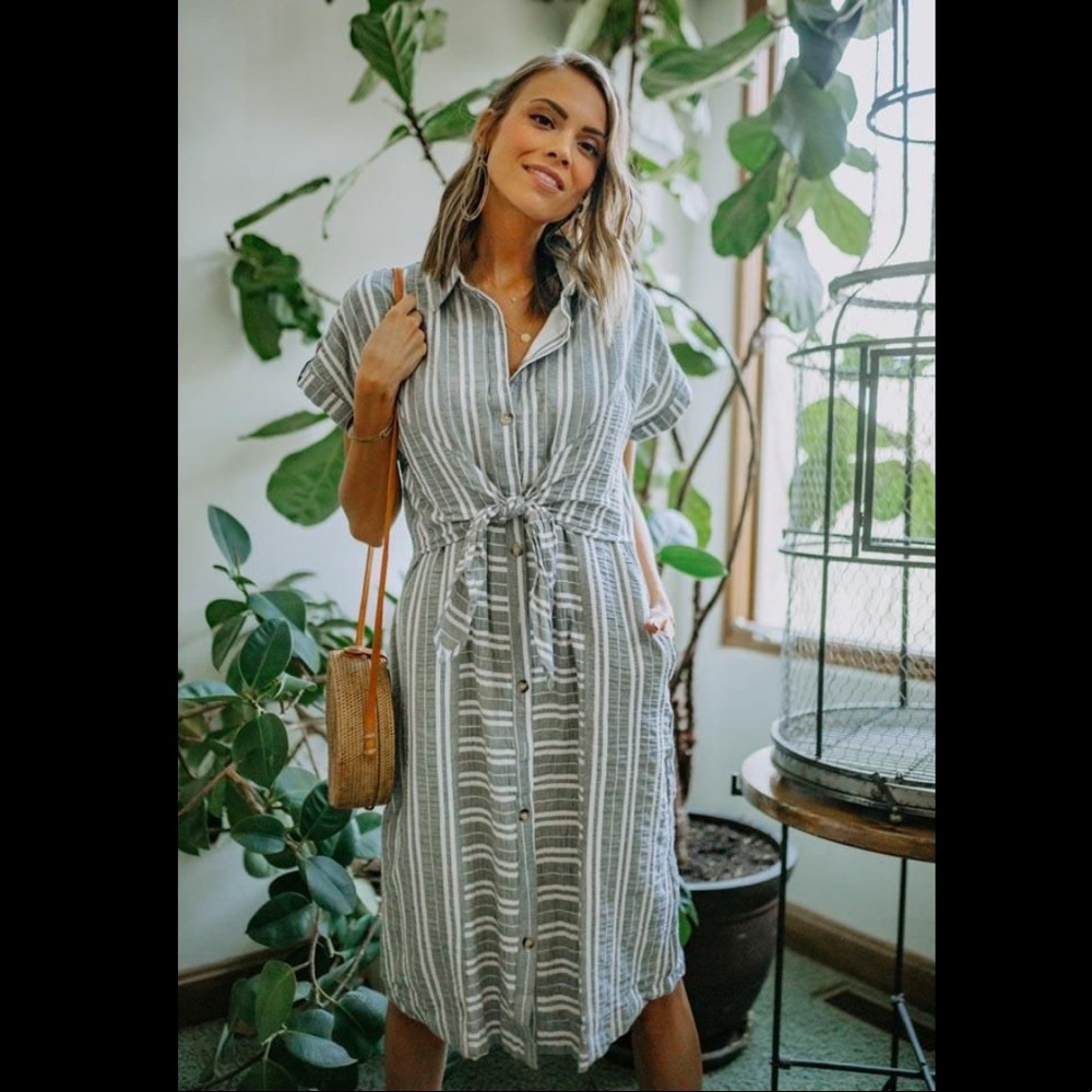 NWOT Bohme Owen Tie Front Dress